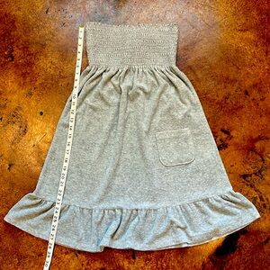 Heather grey terry cloth Juicy Couture tube dress